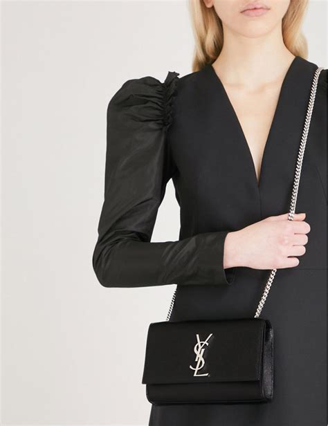 borsa yves saint laurent nera lucida|borsa kate reversibile nera.